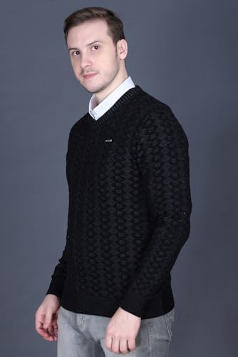 Image of GODFREY V Neck Full Sleeve Sweater for Man Winter Pullover
