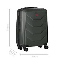 WENGER Prymo Carry-On Hartschalenkoffer, Handgepäck, Trolley, 36 (43) l, Sicherheitsschloss, Damen Herren, Reisen Urlaub, Anthrazit, 653635 – Ansicht 2