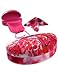 Rachel Rowberry Hard Sunglasses Cases for Large to oversized curved frames with Pouch and cleaning cloth(AS179 Peonies)
