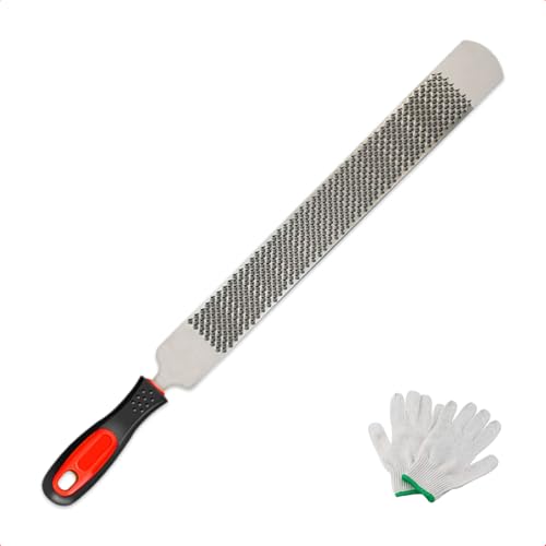 Loyzen 18 Inch Hoof Rasp, Horseshoe File, Farrier File Tool, Carbon Steel, Suitable for Horse, Cow, Goat, Animal Hooves