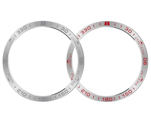 SHEAWA for Garmin�K�[�~�� Fenix 8 Dual Power 47mm �x�[�������O 2�Z�b�g �ی샊���O �X�e�����X �J�o�[ �P�[�X ���h�~ �ϏՌ� �A�N�Z�T���[ (�V���o�[+�V���o�[×���b�h)