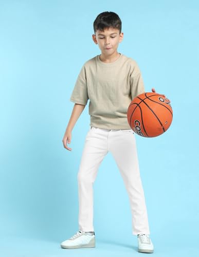 Image of U.S. Polo ASSN. Slim Fit Jeans for Boys - Five Pockets, Mid-Rise Waist, Casual Kids Wear