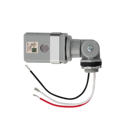 1 Pack Photocell Sensor for Outdoor Lights 120VAC Dusk to Dawn Photocell Switch IP54 Waterproof for Yard Parking Lot Street