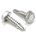 #8 x 3/4" Stainless Hex Washer Head Self Drilling Screws, (100pc) 410 Stainless Steel Self Tapping Choose Size and QTY