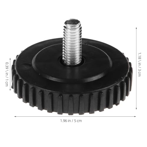 Image of balacoo Anti Slip Chair Pads with Shock Absorber 12 Pack M8 Screw Table Feet Levelers Pe Material Furniture Floor Protectors 1.96X1.96X1.18 Inch for Home and Garden
