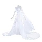 forevercos Azur Lane IJN Atago Cosplay Costume Wedding Dress Suit Halloween Costume Full Set + wig (Female L)