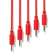 5-Pack - Convenient set of 5 cables with 1 color & 1 length Mono Modular Patch Cables - 2 x TS 3.5 mm (1/8" - 1/8 inch) Suitable for your Eurorack modular synthesizer, or other general patching duties, where a mono 3.5mm cable is needed Fully molded ...