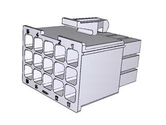 TE CONNECTIVITY 172171-1 Mini-Universal Mate-N-LOK Series 15 Position Positive Lock Plug Housing - 10 Item(s)