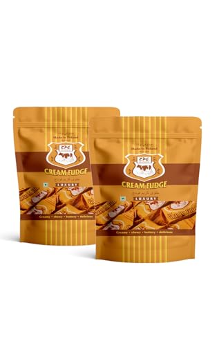 Image of Zpc Milanowek Cream Fudge Luxury,150 Gram Pack Of 2 (Made In Poland) Glacier Poland Cream Classic Toffee /Fudge Creamy&Chewy /Buttery Delicious /Real Butter Toffees /Birthday Party Gift Toffee