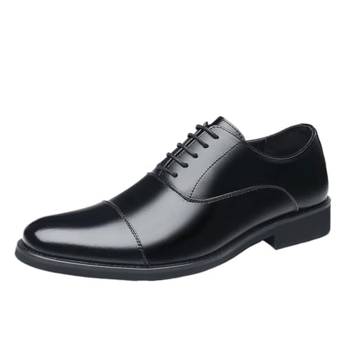 Men's Lace up Derby Dress Shoes Soft Sole Slip Resistant Comfortable Business Casual Lightweight Office Work Footwear