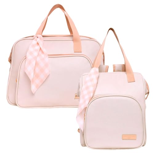 Combo com Bolsa Grande e Mochila Pirulitando V2 Encanto Marfim