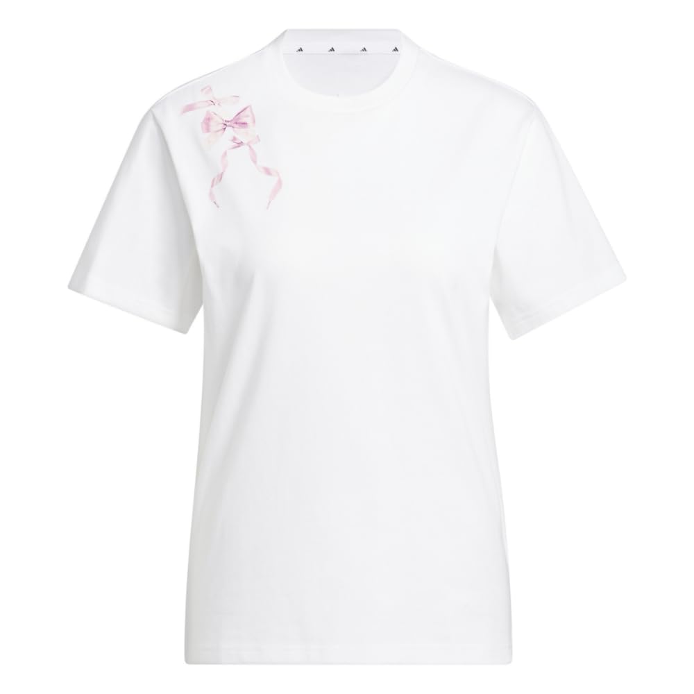 

                                                    Adidas Women's Coquette Bows Graphic T-Shirt, Whit