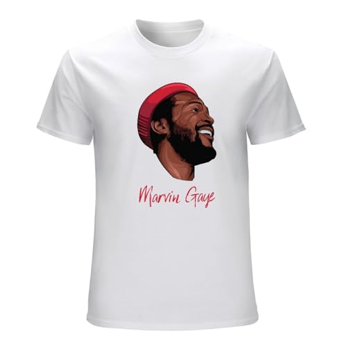 Photo de Marvin Gaye Men T-Shirt Black Tee White L