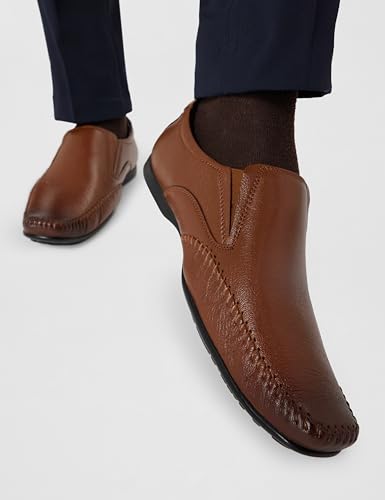 Image of Lee Cooper Men's LC8290E Leather Formal Shoes LC8290E Tan 41