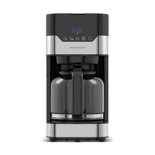 Cafetera Digital Programable, 1,5L, 15 Tazas, Acero Inoxidable, 900W, Control Táctil, Sistema Antigoteo SCC0215DX