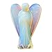 Nelson Creations, LLC 2 Inch Opalite Guardian Angel Figurine Hand-Carved Gemstone, Excellent to Promote Sense of Serenity and Positivity