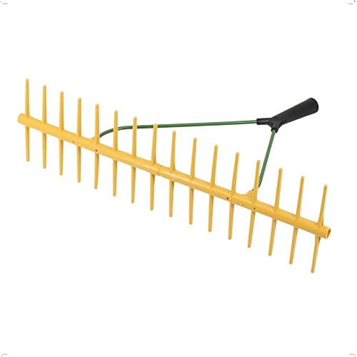 HDmirrorR Laubrechen Aus Kunststoff – 48 Cm Breit, 20 Zinken, Für Holzstiele