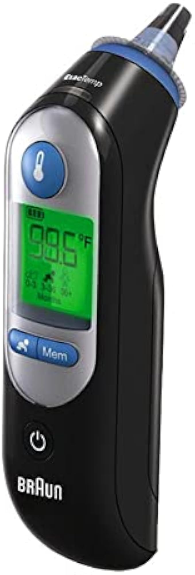 Braun ThermoScan 7 – Digital Ear Thermometer for Kids, Babies, Toddlers and Adults – Fast, Gentle, and Accurate Results in 2 Seconds - Black, IRT6520