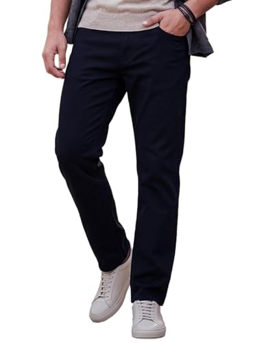 Image of Urbano Fashion Men's Straight Fit Mid Rise Cotton Casual Chinos Trousers Stretch