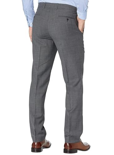 Lauren Ralph Lauren Mens Classic-Fit Sharkskin Wool Dress Pants 56W x 32L Grey2
