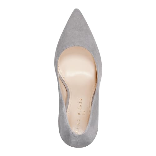 Marc Fisher LTD Women's Abilene Pump, Light Grey Suede 050, 62