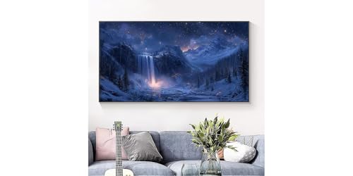 Broderie Diamant Cascade d'hiver pour illuminer un salon contemporain - 3