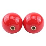 DVPARTS 2PCS Red Joystick Ball Top Handle Rocker Round Head Arcade Game DIY Parts Compatible with all M6 Screw...
