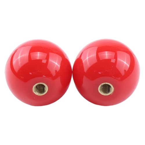 DVPARTS 2PCS Red Joystick Ball Top Handle Rocker Round Head