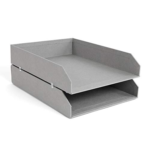 Bigso bac à courrier gris trieur de document format A4 pour bureau - 2