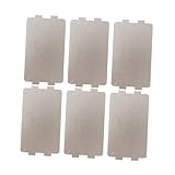 BAZEITFLOW 6 Stück Teiliges Mica Wellenleiter Abdeckungsset für Mikrowelle Hitzebeständige Isolationsplatte aus Glimmerersatz Ersatzteil zur Mikrowellenreparatur Spritzschutz Ölabweisend