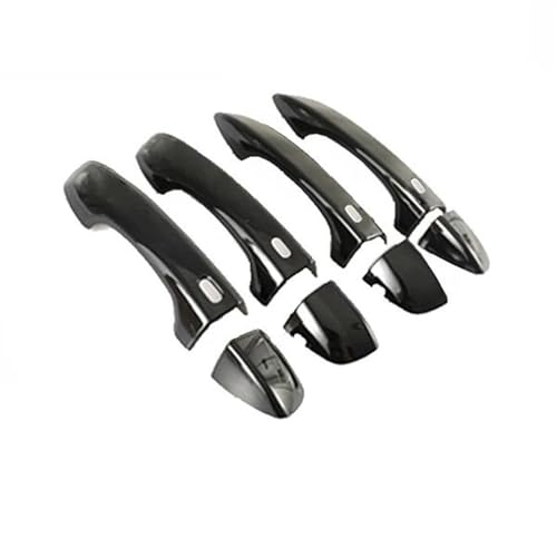 Manijas de puerta exterior en ABS Black B de alta resistencia para Tiguan 2016-2022