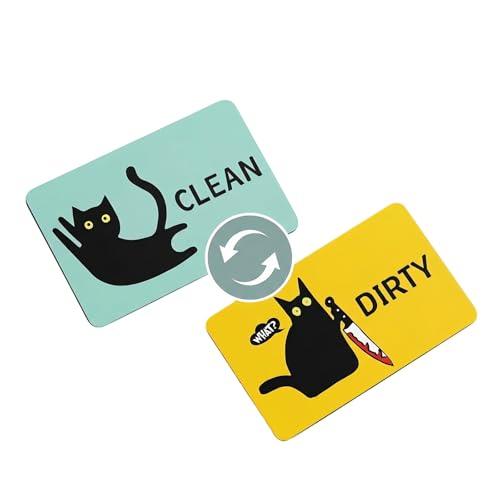 Imán Decorativo Doble Cara Gato Negro para Cocina