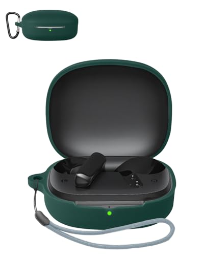 For QCY T13 Pro �P�[�X YAJOJO ���C�����X �C���[�z�� �[�d�P�[�X�J�o�[ �J���r�i�E�L�[�`�F�[���t�� �V���R���ی�P�[�X �����h�~ �ϏՌ� �h�o �L�Y�h�~ �w��h�~ QCY T13 Pro �Ή� (�O���[��)