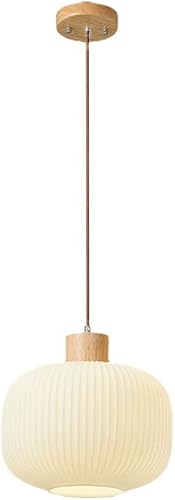 TTBDDDYH Lámpara colgante geométrica de vidrio acanalado, pantalla colgante de globo de vidrio esmerilado blanco, lámpara colgante ajustable para