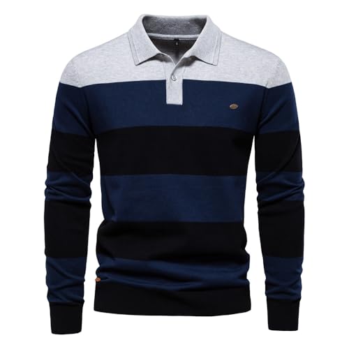 Men Basic Sweater Casual Men Soft Breathable Knitwear Youth Men Temperament Trend Knit Sweater Slim Fit Warm Comfortable Men Long Sleeve Pullover C-Light Grey M
