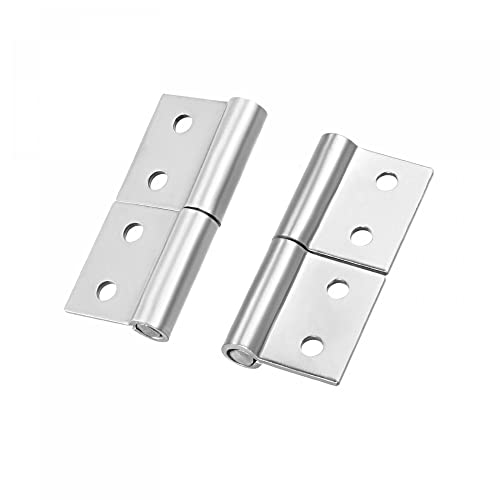 Uxcell 2-Inch Long Steel Small Slip Joint Flag Hinge, 2Pcs Left Handed And 2Pcs Right Handed #TOP4
