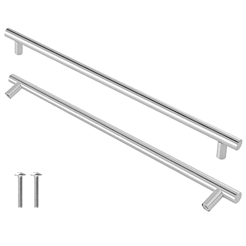 Cjueiom 6 Pack Nickel Handles, 192mm Cupboard and Wardrobe Pulls - Image 2