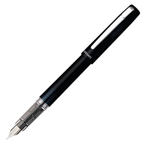 PLATINUM Prefounte Medium Fountain Pen - Graphite Blue, STPLAPREGB