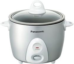 Panasonic Rice Cooker & Multi-Cooker SR-G06FGL, 3-Cup (Uncooked) with One-Step..