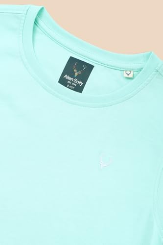 Image of Allen Solly Boys' Crew Neck T-Shirt | Stag Logo | Cotton | Regular Fit | Everyday Kids Casual Wear
