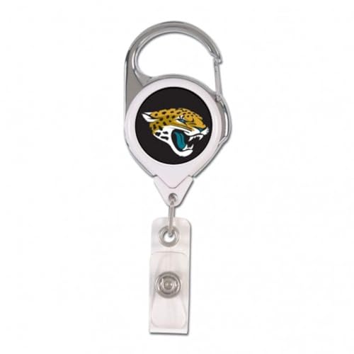 WinCraft NFL Jacksonville Jaguars Retractable 2S Prem Badge Holders, Black