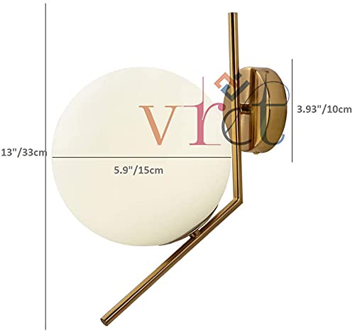 Image of VRCT Wall Light Lamps for Living Room Modern, Bedroom, Bungalow, Restaurant, Hotel (Golden)