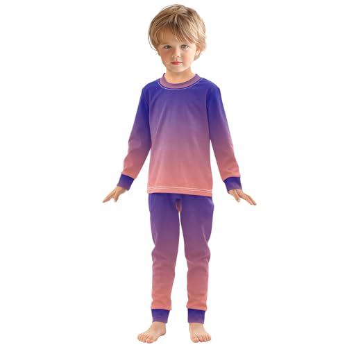 Dark Blue Pink Long Sleeve Pajamas Set Sleepwear Jammies 2pcs Set Pjs Dark Blue Pink 02