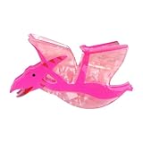 Pinza de pelo de dinosaurio acrílico con diseño de aleación para mujeres y niñas, accesorios de moda únicos para mujeres
