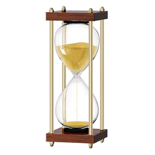 OMCCHK Holz Sanduhr, Wohnzimmer, Heim Büro Deko, Vintage Sanduhren Timer für Kochzeit, Yoga, Meditation, Schreibtisch Gadgets, Geburtstagsgeschenk