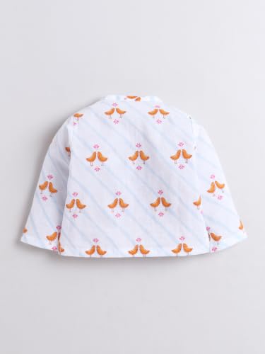 Image of POLKA TOTS Premium Cotton Dhoti Kurta Set for Kids Boys | Traditional Angrakha Style Ethnic Wear for Boys | Kurta Dhoti Set for Kids | Festive & Wedding Clothing Set for Baby