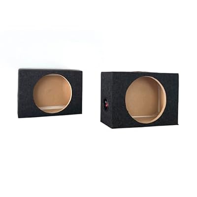 Sound Quality Enclosures 8" Pair Car Audio Speaker Enclosure Box, 3.75 Mounting Depth, 7 1/4 Cutout, Color Gray MDF Universal Speaker Pods