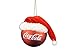 Kurt Adler Coca-Cola Red Ball with Santa Hat Ornament