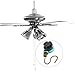 Fan Pull Chain Switch 3 Speed 4 Wire Speed Control Switch for Ceiling Lamp Bronze 2PCS