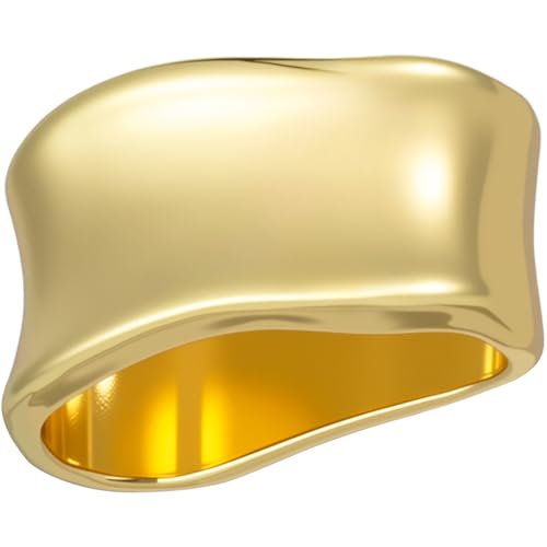 Winsyison Silk Scarf Ring Metal Silk Scarves Shawl Clip Minimalist Geometric Scarf Slide Buckle Brooches Clothing Accessories for Women- Gold